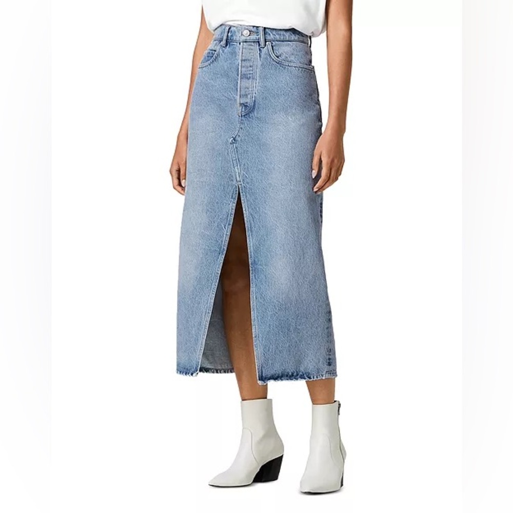 ALLSAINTS Dottie Denim Maxi Skirt Size 0 $220